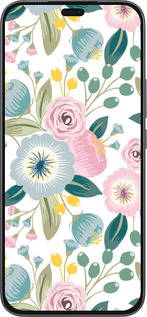 Силиконовый чехол Цветочные обои v2 для Huawei Honor 400 Lite 5G - 5602u-3993 изображение 