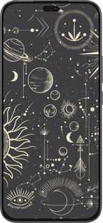 Силиконовый чехол Фаза луны для Huawei Honor 400 Lite 5G - 5605u-3993 изображение 