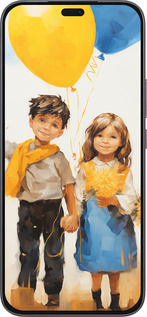 Силиконовый чехол Дети с шариками для Huawei Honor 400 Lite 5G - 5659u-3993 изображение 