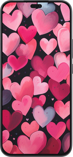 Силиконовый чехол Сердечки 4 для Huawei Honor 400 Lite 5G - 5662u-3993 изображение 