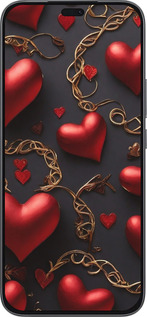 Силиконовый чехол Сердечки для Huawei Honor 400 Lite 5G - 5831u-3993 изображение 