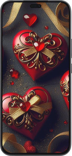 Силиконовый чехол Сердечки v4 для Huawei Honor 400 Lite 5G - 5834u-3993 изображение 