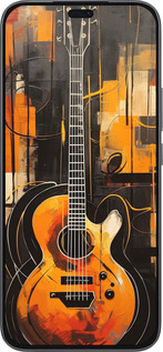 Силиконовый чехол Чехол для телефона Оранжевая Гитара для Huawei Honor 400 Lite 5G - 5934u-3993 изображение 