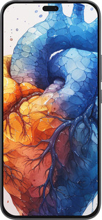 Силиконовый чехол Арт-сердце для Huawei Honor 400 Lite 5G - 6034u-3993 изображение 