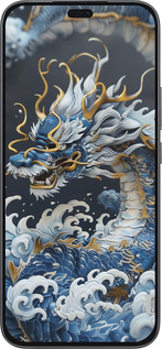 Силиконовый чехол Водяной дракон для Huawei Honor 400 Lite 5G - 6113u-3993 изображение 