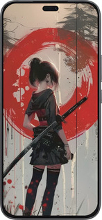 Силиконовый чехол Сумерки воина: Танец с катаной для Huawei Honor 400 Lite 5G - 6123u-3993 изображение 