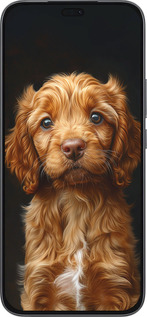 Силиконовый чехол Cocker spaniel на черном фоне для Huawei Honor 400 Lite 5G - 6137u-3993 изображение 