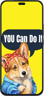 Силіконовий чехол чехол с корги You Can Do It для Huawei Honor 400 Lite 5G - 6184u-3993 изображение 