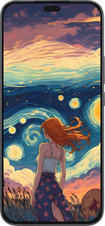 Силиконовый чехол Девушка Арт для Huawei Honor 400 Lite 5G - 6325u-3993 изображение 