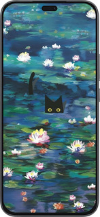 Силіконовий чехол Чохол із зображенням водяних лілій Моне та кішок для Huawei Honor 400 Lite 5G - 6399u-3993 изображение 