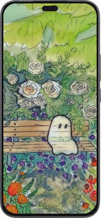 Силиконовый чехол Грустное привидение для Huawei Honor 400 Lite 5G - 6403u-3993 изображение 