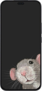 Силиконовый чехол The Peeking Rat для Huawei Honor 400 Lite 5G - 6442u-3993 изображение 
