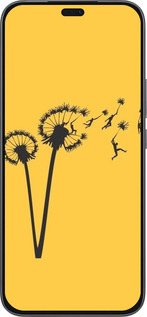 Силиконовый чехол Минимализм одуванчики для Huawei Honor 400 Lite 5G - 6449u-3993 изображение 