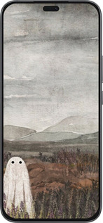 Силиконовый чехол Одинокий призрак на фоне гор для Huawei Honor 400 Lite 5G - 6486u-3993 изображение 