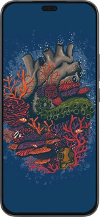 Силиконовый чехол Сердце моря для Huawei Honor 400 Lite 5G - 6506u-3993 изображение 