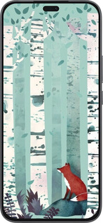 Силиконовый чехол Лис в зелёном лесу для Huawei Honor 400 Lite 5G - 6547u-3993 изображение 