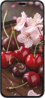 Силиконовый чехол Вишня в шоколаде для Huawei Honor 400 Lite 5G - 6698u-3993 изображение 