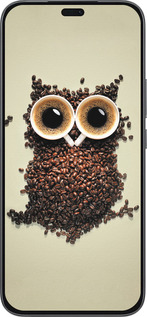 Силиконовый чехол Сова из кофе для Huawei Honor 400 Lite 5G - 777u-3993 изображение 