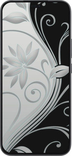 Силиконовый чехол Цветы на чёрно-белом фоне для Huawei Honor 400 Lite 5G - 840u-3993 изображение 