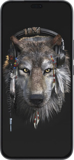 Силиконовый чехол Волк-меломан для Huawei Honor 400 Lite 5G - 875u-3993 изображение 