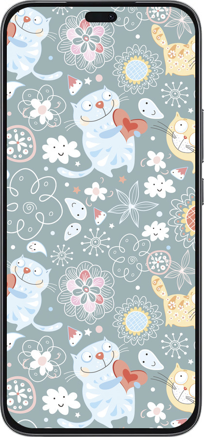 Силиконовый чехол Котята v3 для Huawei Honor 400 Lite 5G - 1223u-3993 изображение 