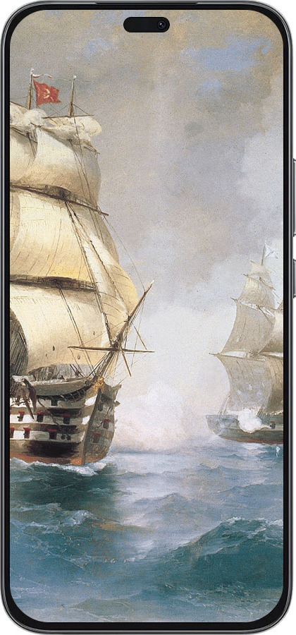 Силиконовый чехол Айвазовский. Корабли для Huawei Honor 400 Lite 5G - 160u-3993 изображение 
