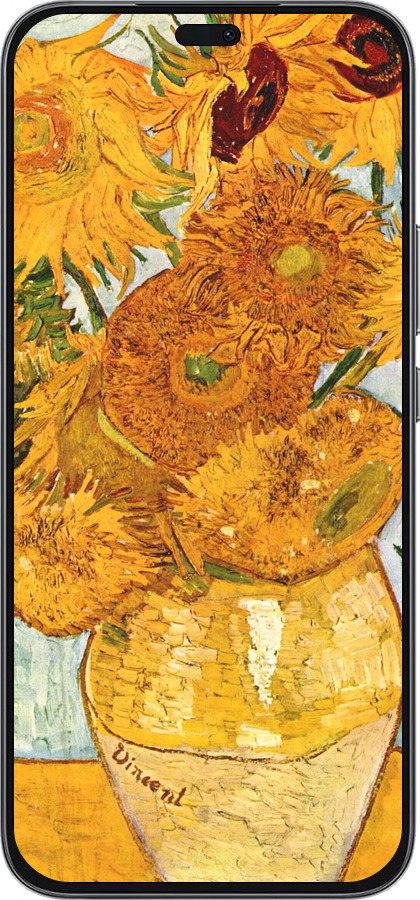 Силиконовый чехол Винсент Ван Гог. Подсолнухи для Huawei Honor 400 Lite 5G - 162u-3993 изображение 