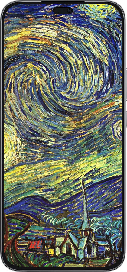 Силиконовый чехол Винсент Ван Гог. Звёздная ночь для Huawei Honor 400 Lite 5G - 163u-3993 изображение 