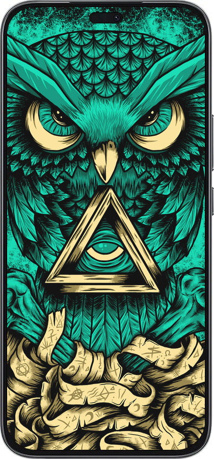 Силиконовый чехол Сова Арт-тату для Huawei Honor 400 Lite 5G - 3971u-3993 изображение 