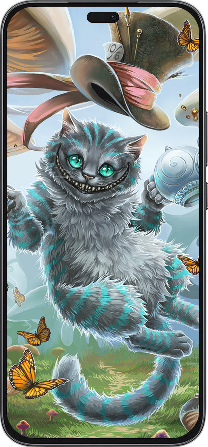 Силиконовый чехол Чеширский кот 2 для Huawei Honor 400 Lite 5G - 3993u-3993 изображение 