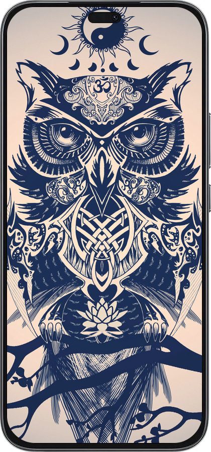 Силиконовый чехол Узорчатая сова для Huawei Honor 400 Lite 5G - 4000u-3993 изображение 
