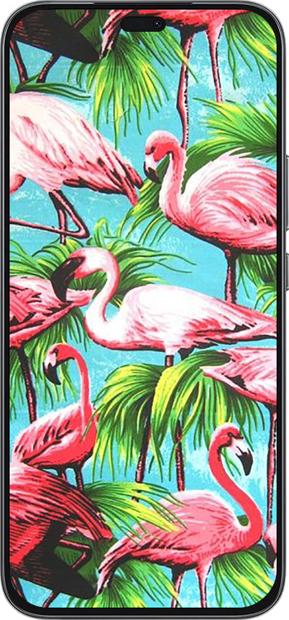 Силиконовый чехол Tropical background для Huawei Honor 400 Lite 5G - 4016u-3993 изображение 