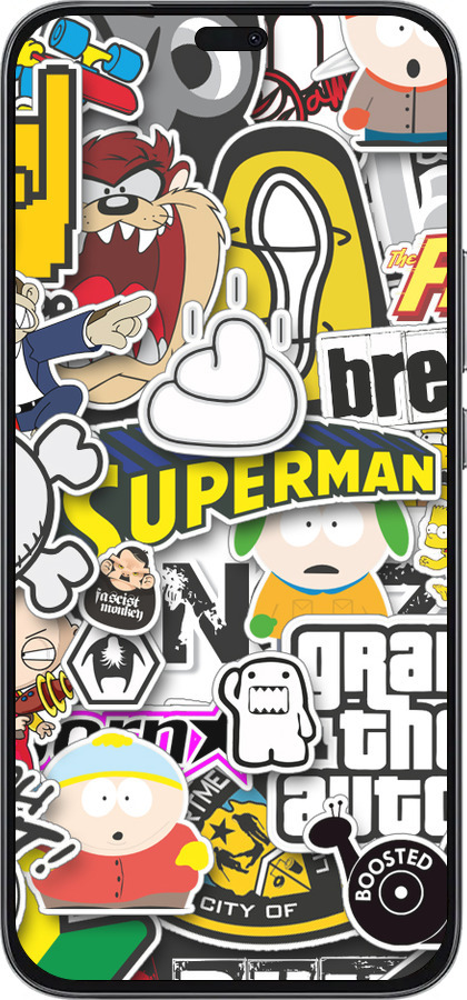 Силиконовый чехол Popular logos для Huawei Honor 400 Lite 5G - 4023u-3993 изображение 