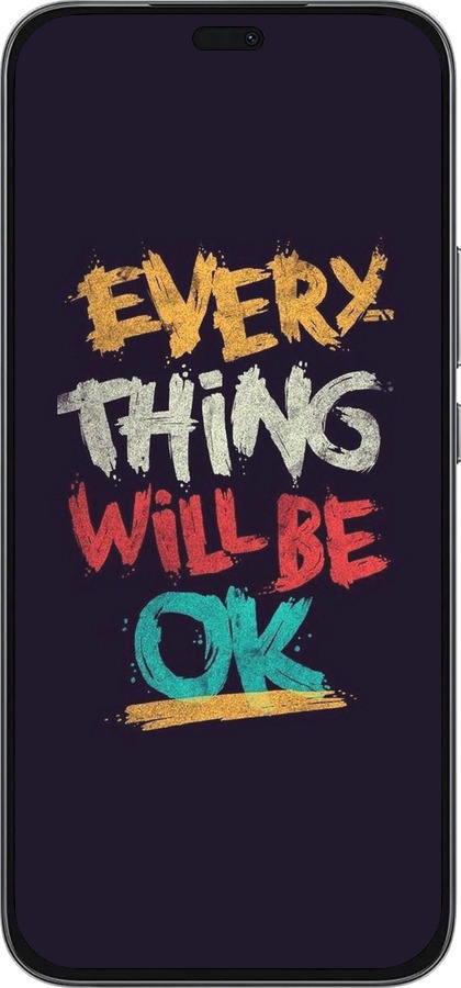 Силиконовый чехол Все будет хорошо для Huawei Honor 400 Lite 5G - 4068u-3993 изображение 