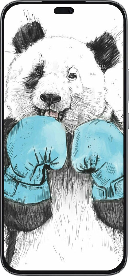 Силиконовый чехол Панда-боксер для Huawei Honor 400 Lite 5G - 4104u-3993 изображение 