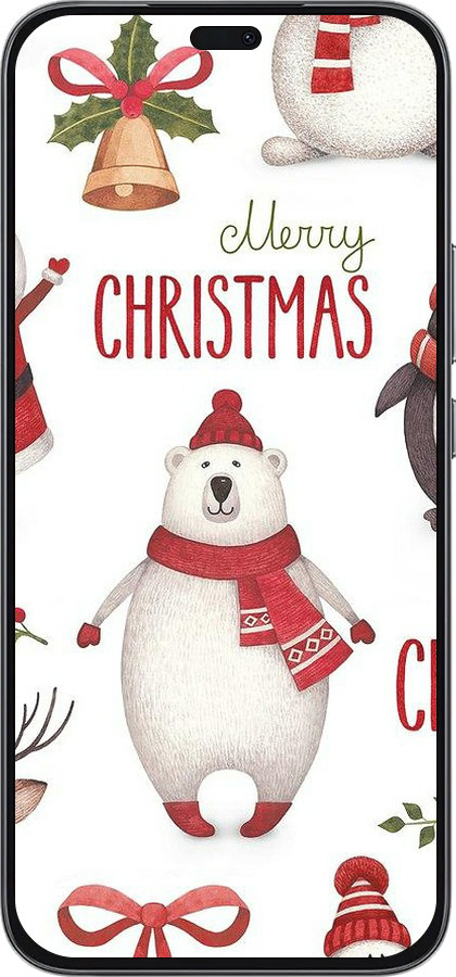 Силиконовый чехол Merry Christmas для Huawei Honor 400 Lite 5G - 4106u-3993 изображение 