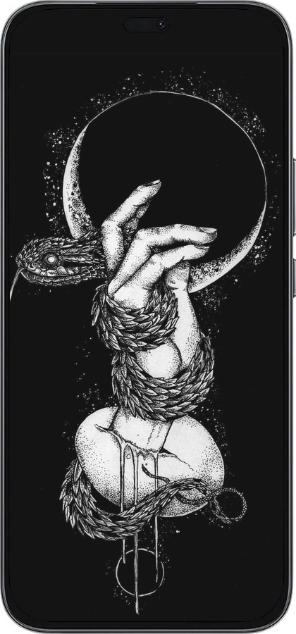 Силиконовый чехол Змея в руке для Huawei Honor 400 Lite 5G - 4149u-3993 изображение 