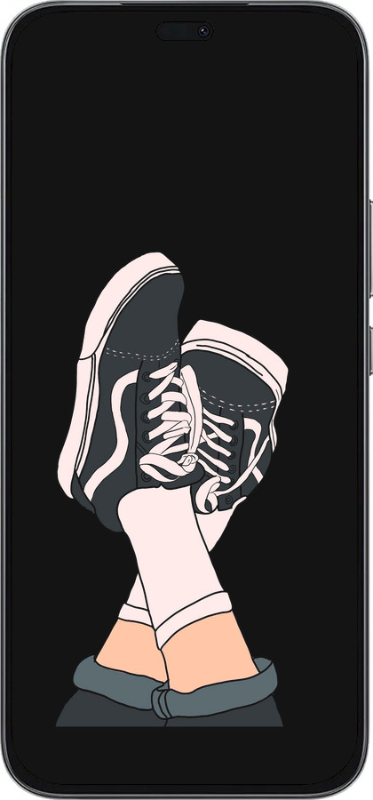 Силиконовый чехол Кеды для Huawei Honor 400 Lite 5G - 4265u-3993 изображение 