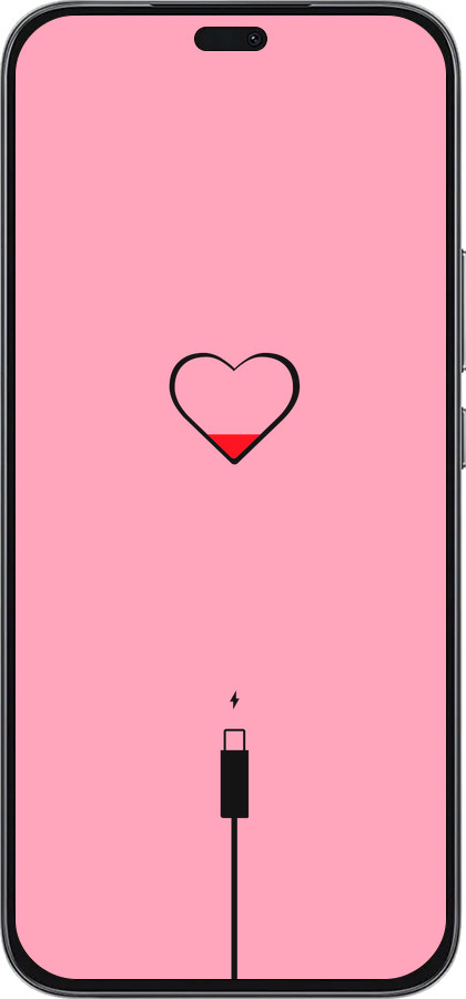 Силиконовый чехол Подзарядка сердца1 для Huawei Honor 400 Lite 5G - 4275u-3993 изображение 