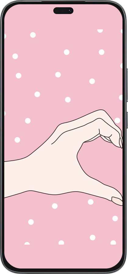 Силиконовый чехол Половинка сердца для Huawei Honor 400 Lite 5G - 4340u-3993 изображение 