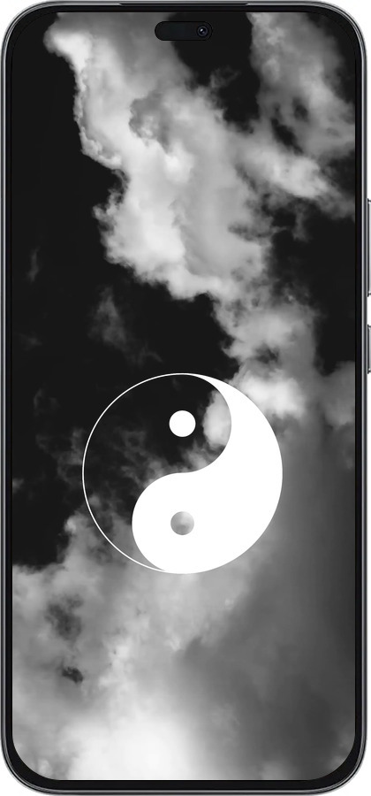 Силиконовый чехол Инь и Янь для Huawei Honor 400 Lite 5G - 4389u-3993 изображение 