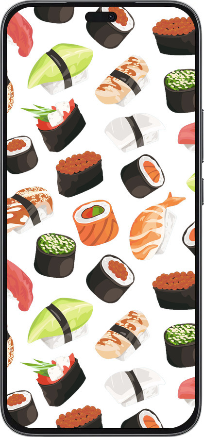 Силиконовый чехол Суши для Huawei Honor 400 Lite 5G - 4404u-3993 изображение 