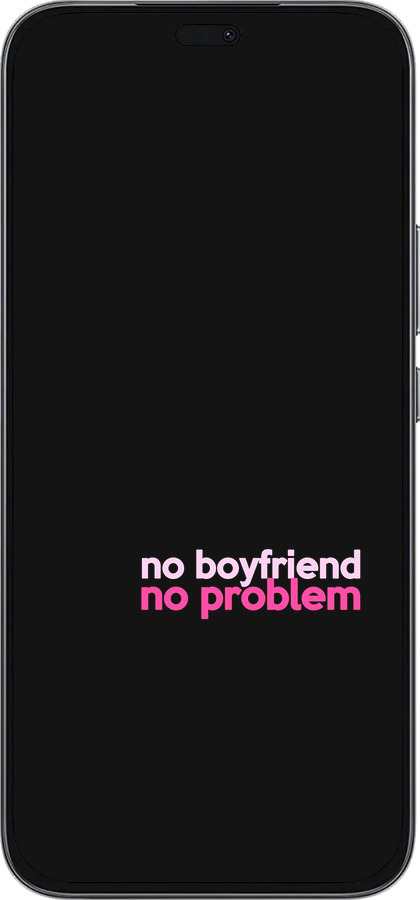 Силиконовый чехол no boyfriend no problem для Huawei Honor 400 Lite 5G - 4549u-3993 изображение 