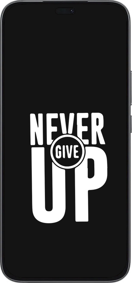 Силіконовий чехол Ніколи не здавайся для Huawei Honor 400 Lite 5G - 4572u-3993 изображение 