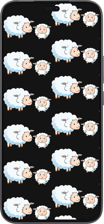 Силиконовый чехол Овечки1 для Huawei Honor 400 Lite 5G - 4637u-3993 изображение 