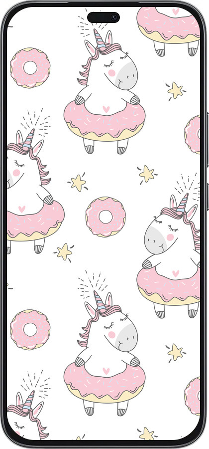 Силиконовый чехол Единорожки для Huawei Honor 400 Lite 5G - 4659u-3993 изображение 