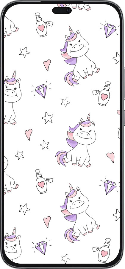 Силиконовый чехол Единорожка v2 для Huawei Honor 400 Lite 5G - 4703u-3993 изображение 