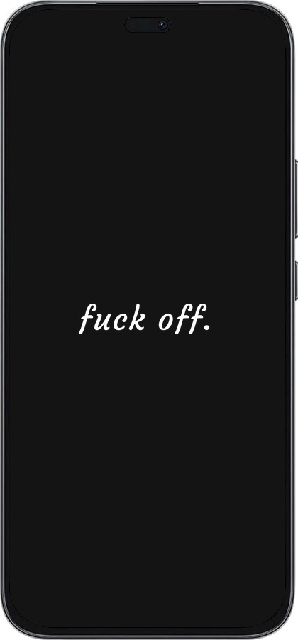 Силиконовый чехол Fuck off для Huawei Honor 400 Lite 5G - 4731u-3993 изображение 