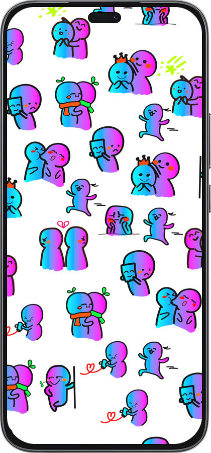 Силиконовый чехол Эмоции для Huawei Honor 400 Lite 5G - 4736u-3993 изображение 