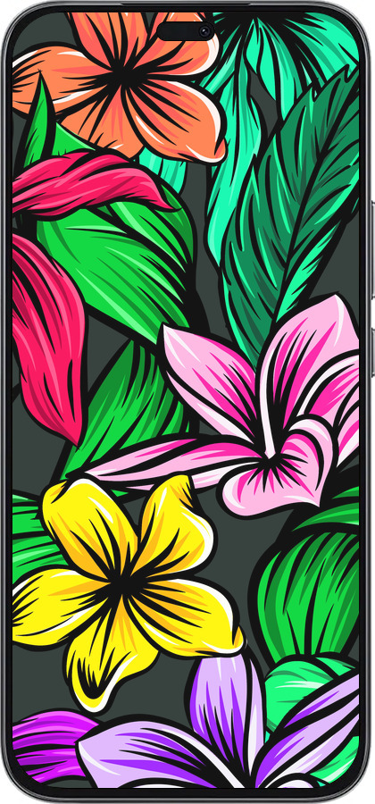 Силиконовый чехол Тропические цветы 1 для Huawei Honor 400 Lite 5G - 4753u-3993 изображение 